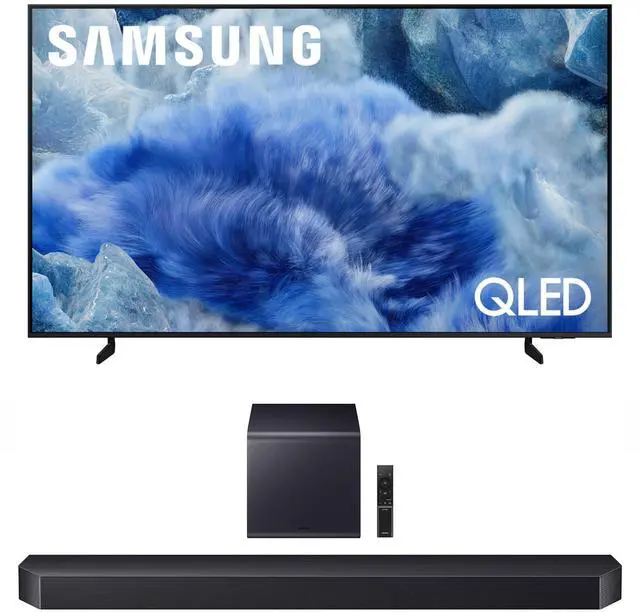 Main image of Samsung QN75Q8FAAFXZA 75 Inch Class QLED Q8F 4K Vision AI Smart TV with a Samsung HW-Q900F Q Series Soundbar 7.1.2 Ch Subwoofer (2025)