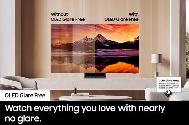 Alt view image 4 of 6 - Samsung QN77S95DDFXZA 77 Inch OLED 4K Smart TV with Dolby Atmos and 3 Year Amber Protection Plan (2024)