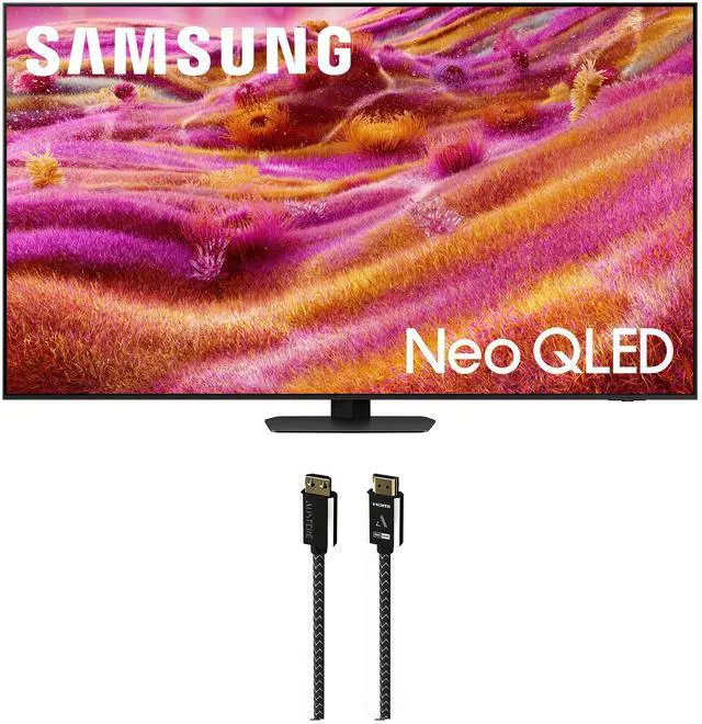 Main image of Samsung QN85QN90FAFXZA 85 Inch Neo QLED 4K QN90F Vision AI Smart TV with an Austere 7S-8KHD2-2.5M VII Series 2.5m Premium Braided 8K HDMI Cable (2025)