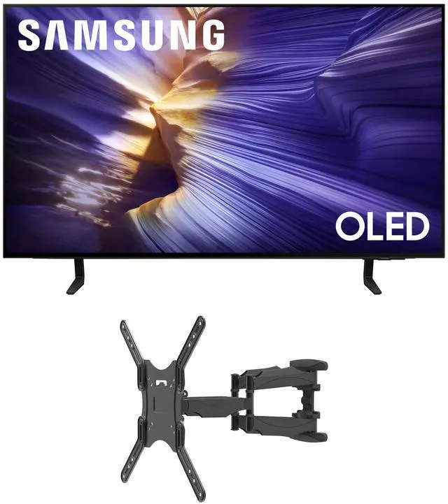 Main image of Samsung QN42S90FAEXZA 42 Inch 4K OLED Smart TV with a Kanto M600 Full Motion Mount (2025)