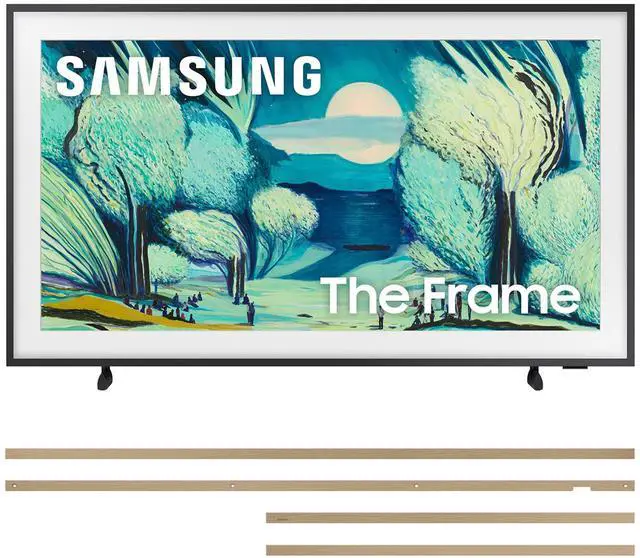 Main image of Samsung QN50LS03FAFXZA 50 Inch The Frame QLED 4K Art Mode Vision AI Smart TV with a VG-SCFA50TKB Customizable Bezel - Modern Teak (2025)