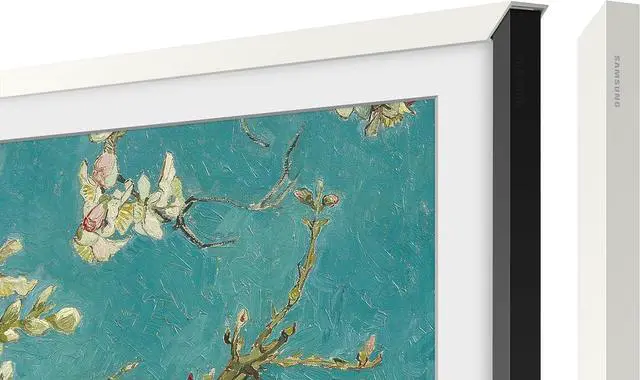 Alt view image 6 of 7 - Samsung QN65LS03FAFXZA 65 Inch The Frame QLED 4K Art Mode Vision AI Smart TV with a VG-SCFA65WTB Customizable Bezel - Modern White (2025)