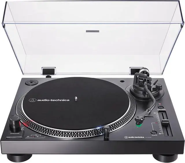 Main image of AT-LP120XUSB-BK Direct-Drive Turntable (Analog & USB), Fully Manual, Hi-Fi, 3 Speed, Convert Vinyl to Digital, Anti-Skate and Variable Pitch Control Black