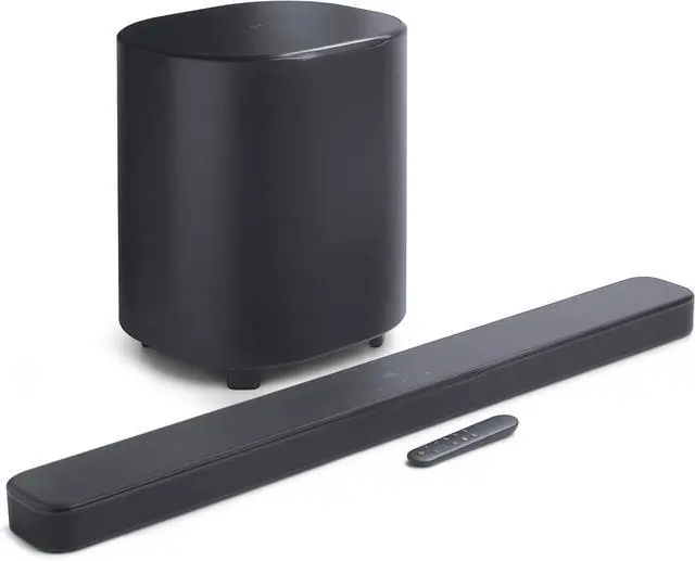 Alt view image 2 of 7 - JBL BAR-500-MK2 Dolby Atmos Soundbar and 10" Wireless Subwoofer with a Sanus SAC-21HDMI2 2m HDMI Cable (2025)
