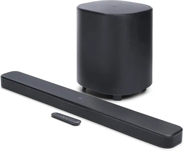 Alt view image 3 of 7 - JBL BAR-500-MK2 Dolby Atmos Soundbar and 10" Wireless Subwoofer with a Sanus SAC-21HDMI2 2m HDMI Cable (2025)