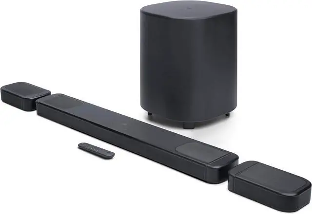Alt view image 2 of 7 - JBL BAR-1000-MK2 Surround Sound 4K Dolby Atmos and DTS Soundbar with 5 Year Amber Protection Plan (2025)