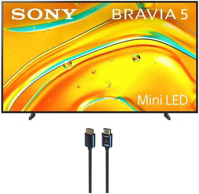 Main image of Sony K98XR50 98 Inch Bravia Mini LED 4K HDR TV with an Austere 5S-4KHD2-2.5M V-Series 2.5m Premium 4K HDR HDMI Braided Cable (2025)