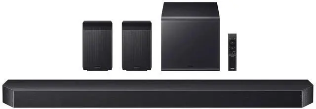 Main image of Samsung HW-Q990H 11.1.4 Ch Q-Series Soundbar and Subwoofer + Rear Speaker (2026)