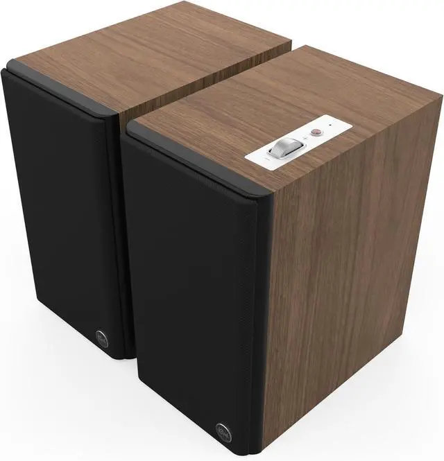 Alt view image 11 of 13 - 5.25" The Fives II Powered Bookshelf Speaker Pair with Bluetooth - Walnut
