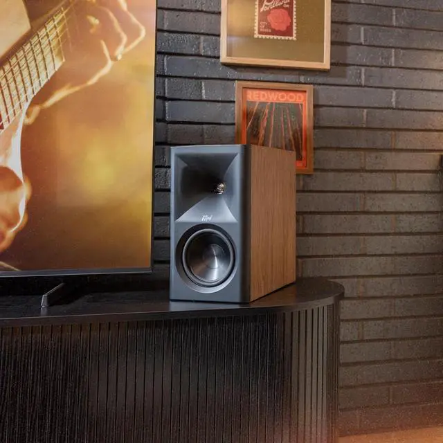 Alt view image 13 of 13 - 5.25" The Fives II Powered Bookshelf Speaker Pair with Bluetooth - Walnut
