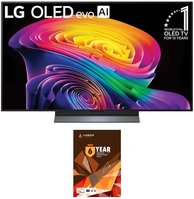 Main image of LG OLED48C6PUA 48 Inch Class OLED AI C6 4K Smart TV with 6 Year Amber Protection Plan (2026)