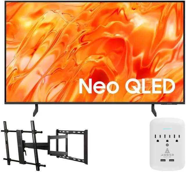 Main image of Samsung QN50QN70HAFXZA 50" NeoQLED Smart TV with 4K Upscaling with a Walts TV Large/XL Full Motion Mount for 43"-90" Compatible TVs and an Amber Protection 3-OUTLET-SURGE Surge Protector (2026)