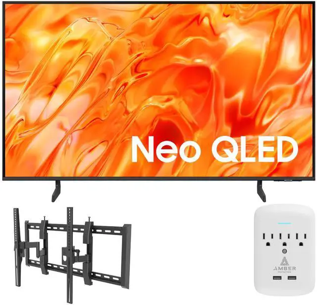 Main image of Samsung QN43QN70HAFXZA 43" NeoQLED Smart TV with 4K Upscaling with a Walts TV TILT-EXTENSION-37-90 Tilt Mount for 37"-90" Compatible TVs and an Amber Protection 3-OUTLET-SURGE Surge Protector (2026)