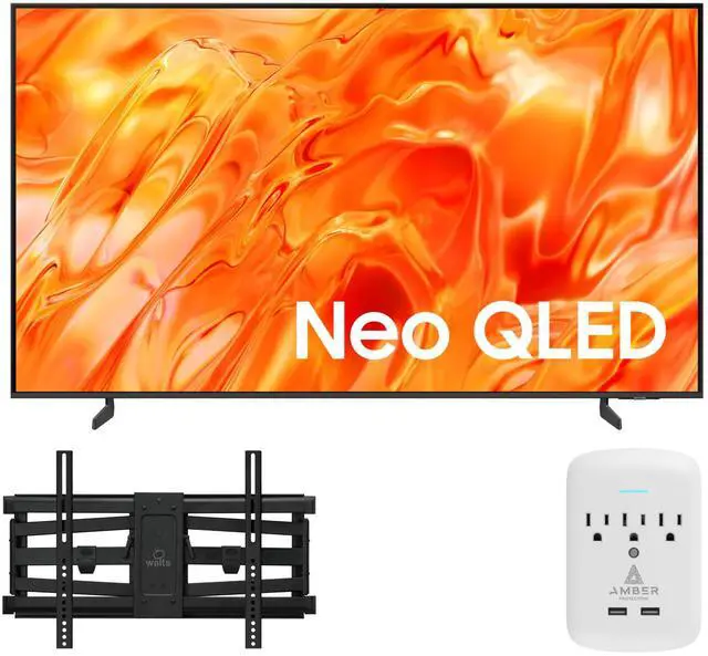 Main image of Samsung QN65QN70HAFXZA 65" NeoQLED Smart TV with a Walts TV XL-FULL-MOTION-MOUNT Full Motion Mount for 43 -90" Compatible TVs and an Amber Protection 3-OUTLET-SURGE Surge Protector (2026)