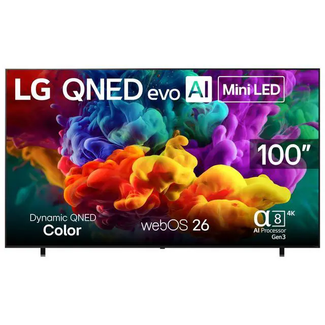 Alt view image 2 of 7 - LG 100QNED84BU 100" QNED evo AI QNED84B Mini LED 4K Smart TV with a 2 Year Amber Protection Plan (2026)