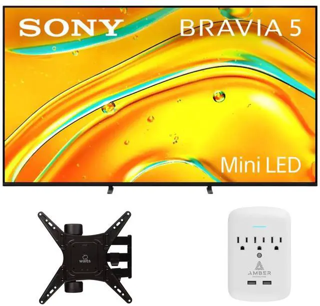 Main image of Sony K-55XR50 55" TV with FULL-MOTION-MOUNT-32-65 and 3-OUTLET-SURGE (2025)