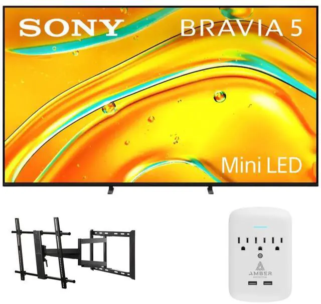 Main image of Sony K-55XR50 55" TV with FULL-MOTION-MOUNT-43-90 and 3-OUTLET-SURGE (2025)