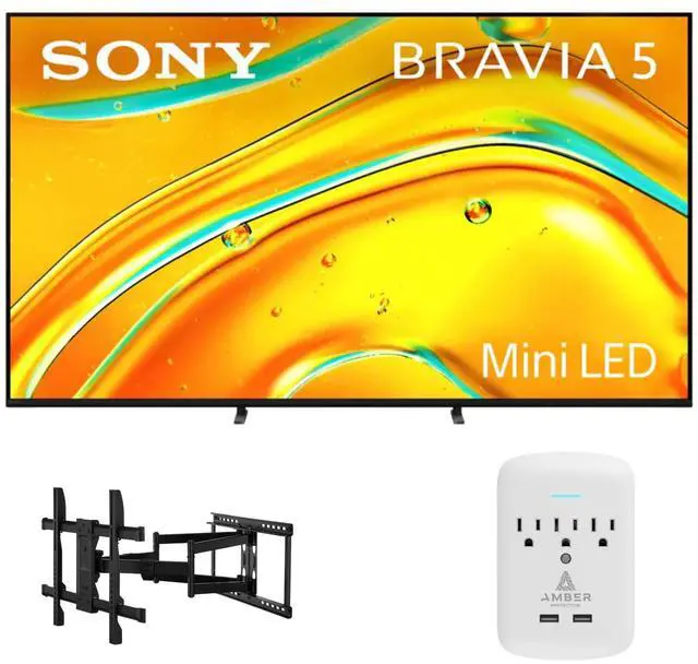 Main image of Sony K-55XR50 55" TV with XL-FULL-MOTION-MOUNT and 3-OUTLET-SURGE (2025)