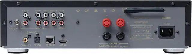 Alt view image 3 of 7 - Onkyo MUSE-Y-40-BLACK 2 Channel Network Integrated Amplifier (2026)
