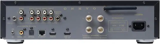 Alt view image 3 of 7 - Onkyo MUSE-Y-50-BLACK 2 Channel Network Integrated Amplifier (2026)