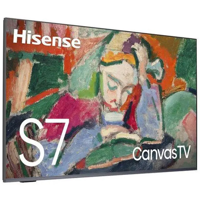 Alt view image 2 of 6 - Hisense 65S75N 65" CanvasTV 4K QLED S7 Series Google TV with Art Mode (2024)