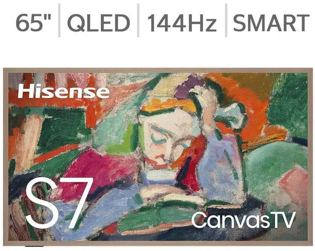 Main image of Hisense 65S75N 65" CanvasTV 4K QLED S7 Series Google TV with Art Mode (2024)