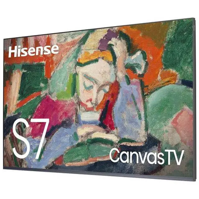 Alt view image 3 of 6 - Hisense 65S75N 65" CanvasTV 4K QLED S7 Series Google TV with Art Mode (2024)