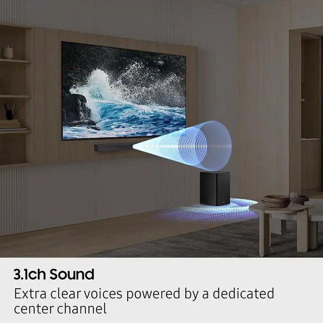 Alt view image 6 of 7 - Samsung QN43QN70HA 43" NeoQLED TV with HW-B630F Soundbar and Sub (2026)