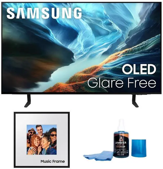 Main image of Samsung QN42S90HA 42" OLED TV with HW-LS60D Photo Frame Speaker (2026)