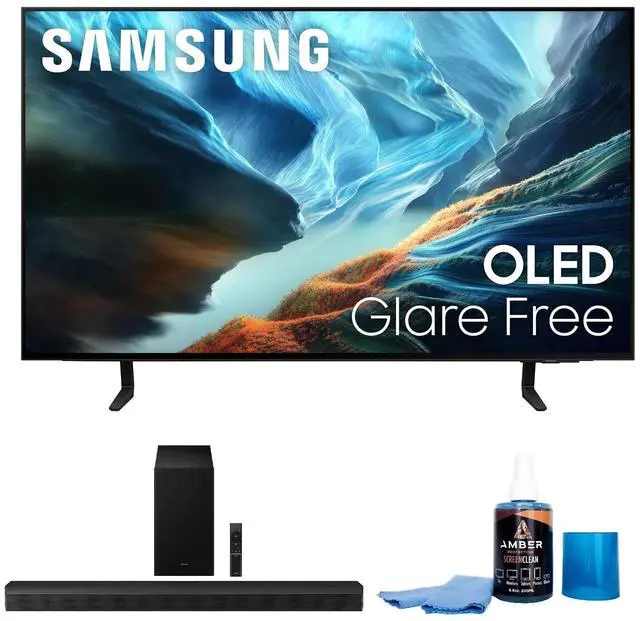Main image of Samsung QN42S90HA 42" OLED TV with HW-B750F Soundbar and Subwoofer (2026)