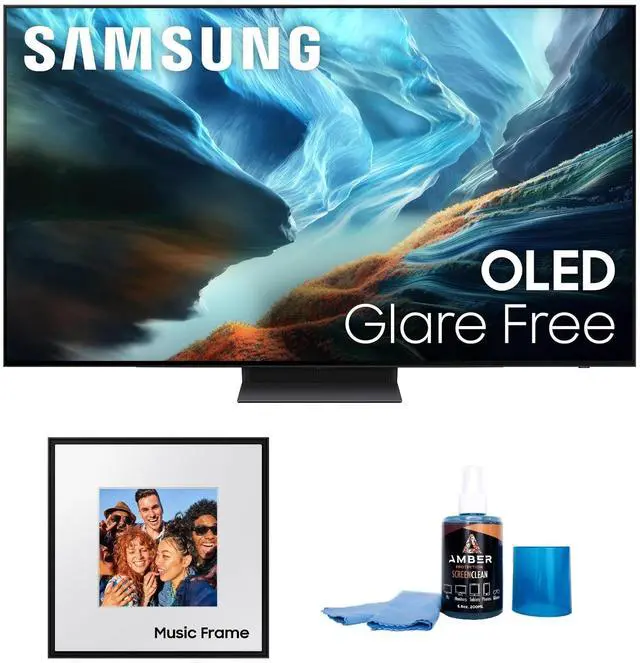 Main image of Samsung QN65S90HA 65" OLED TV with HW-LS60D Photo Frame Speaker (2026)
