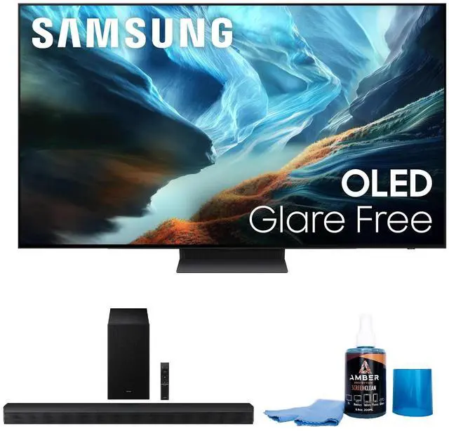 Main image of Samsung QN48S90HA 48" OLED TV with HW-B750F Soundbar and Subwoofer (2026)