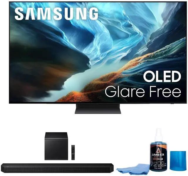 Main image of Samsung QN65S90HA 65" OLED TV with HW-Q800H Soundbar and Subwoofer (2026)