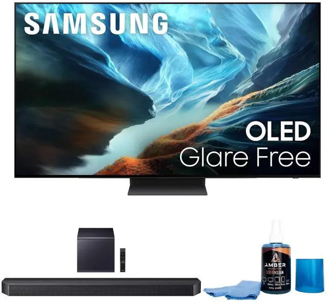 Main image of Samsung QN55S90HA 55" OLED TV with HW-Q900H Soundbar and Subwoofer (2026)