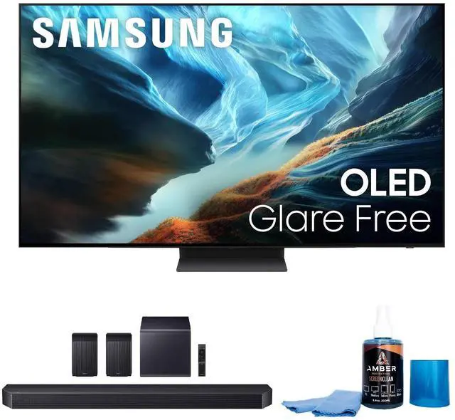 Main image of Samsung QN65S90HA 65" OLED TV with HW-Q990H Soundbar and Subwoofer (2026)