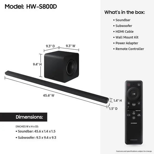 Alt view image 6 of 7 - Samsung QN55LS03HW 55" The Frame Pro TV with HW-S800D Soundbar (2026)