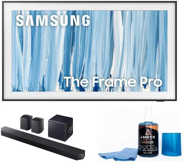 Main image of Samsung QN55LS03HW 55" The Frame Pro TV with HW-Q990F Soundbar (2026)