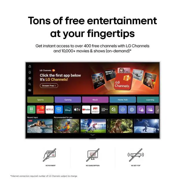 Alt view image 6 of 7 - LG OLED77B6GUA 77" OLED AI B6 4K Smart TV with Dolby Vision (2026)