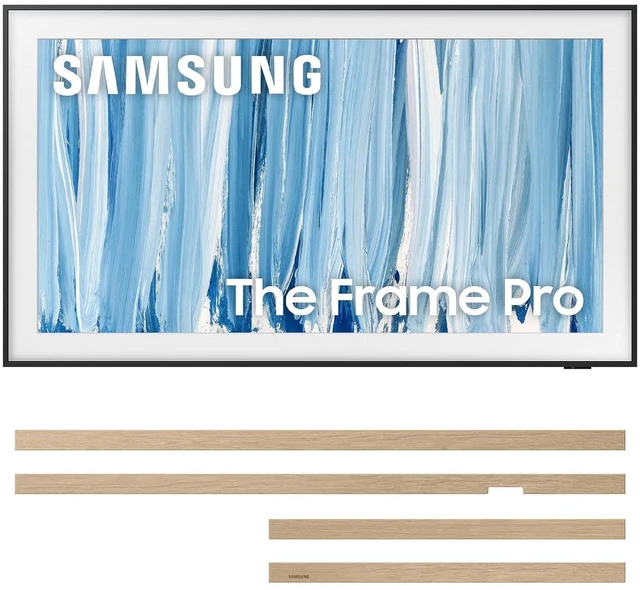 Main image of Samsung QN55LS03HW Frame Pro TV with VG-SCFH55TKB Modern Teak Bezel (2026)