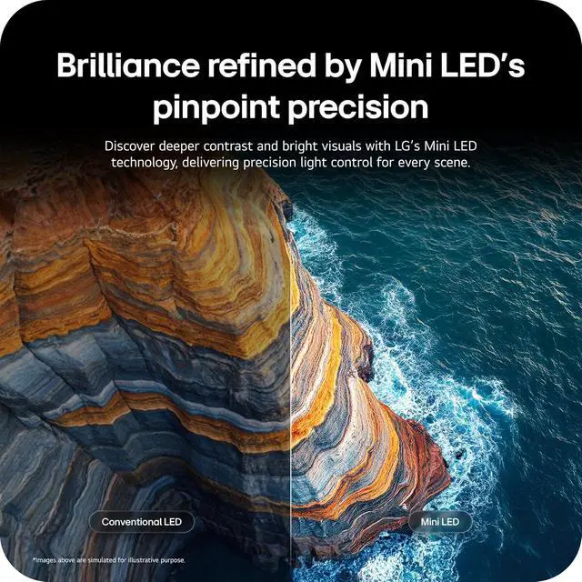 Alt view image 5 of 7 - LG 55LX7BPUA Mini LED 4K QNED TV with 6 Year Amber Protection Plan (2026)
