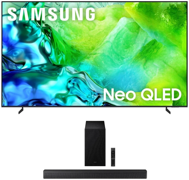 Main image of Samsung QN85QN80HA 85" QLED TV with HW-B630F Soundbar and Subwoofer (2026)
