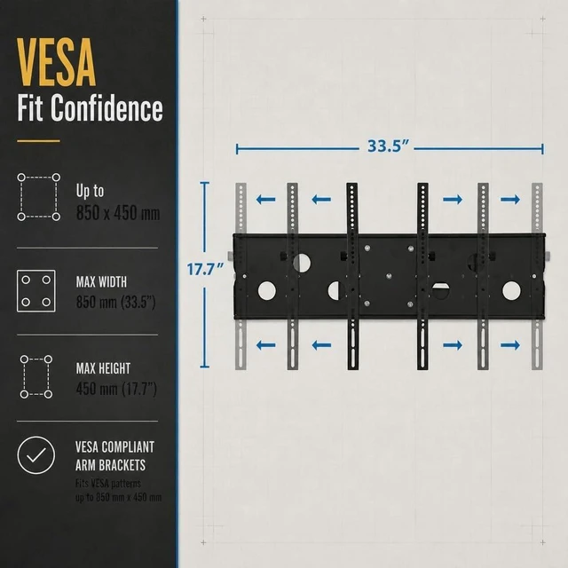 Alt view image 3 of 7 - Mount-It! Corner TV Wall Mount, 26" Full Motion Swing Arm, Fits 43-70" TVs