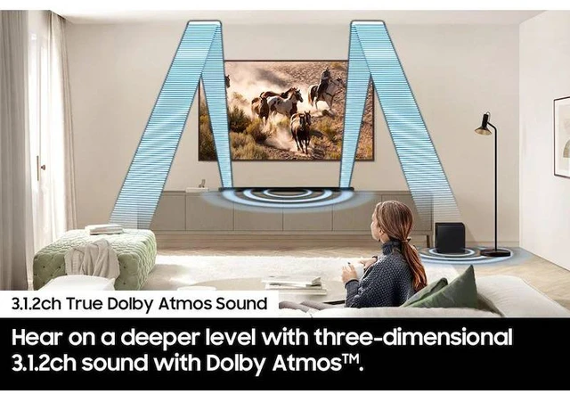 Alt view image 6 of 7 - Samsung QN75LS03HE 75" QLED 4K TV with HW-S800D Soundbar and Sub (2026)
