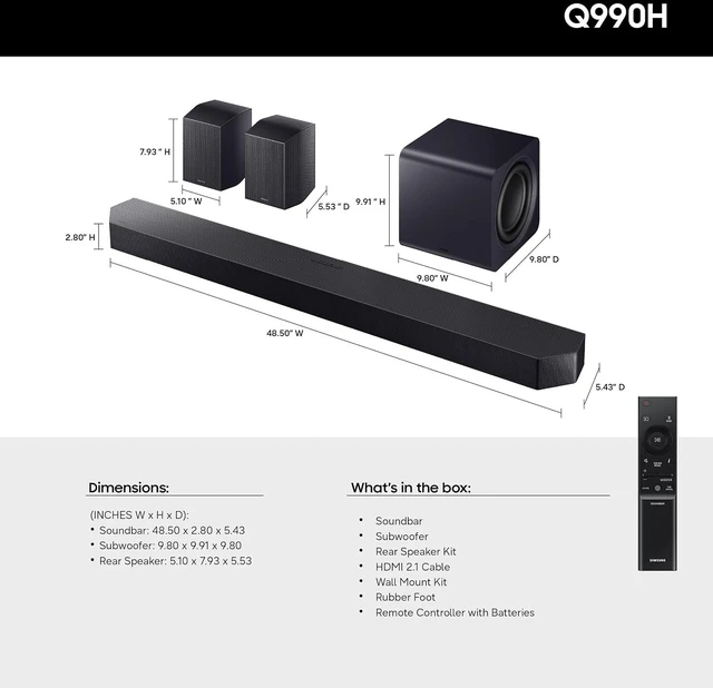 Alt view image 5 of 7 - Samsung QN65LS03HE 65" QLED 4K TV with HW-Q990H Soundbar and Sub (2026)