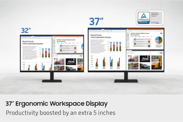 Alt view image 4 of 7 - Samsung LS37D700EANXZA 37" S70D ViewFinity 4K UHD High Resolution Monitor with PRO-X-2-LIGHTSPEED Headset, G915 Keyboard, and PRO-X-2-SUPERLIGHT Mouse (2025)