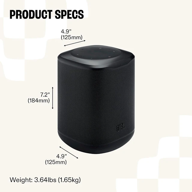 Alt view image 5 of 7 - JBL COVE-M1-BLACK Compact Wi-Fi Speaker with Auracast - Black (2026)