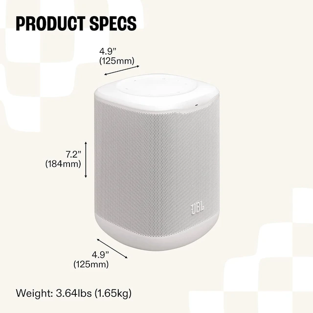 Alt view image 5 of 7 - JBL COVE-M1-WHITE Compact Wi-Fi Speaker with Auracast - White (2026)