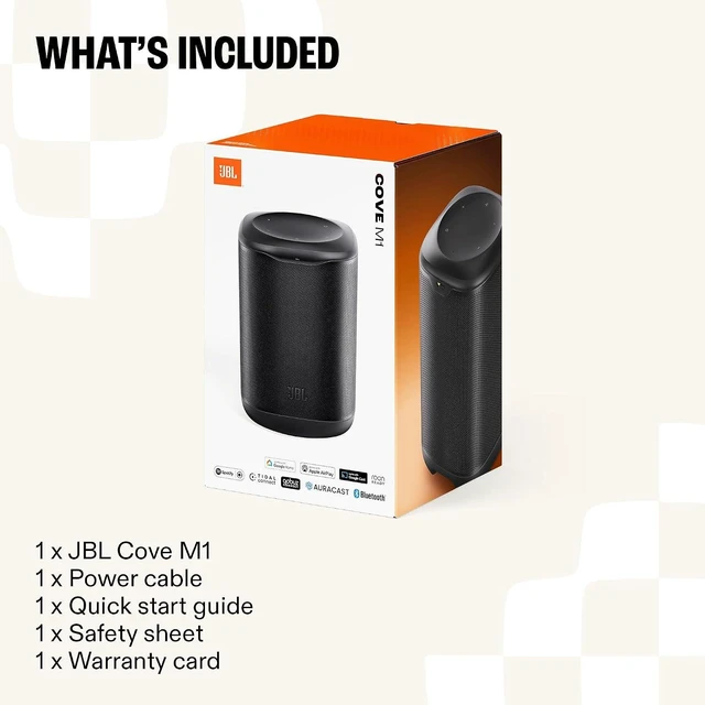 Alt view image 6 of 7 - JBL COVE-M1-WHITE Compact Wi-Fi Speaker with Auracast - White (2026)