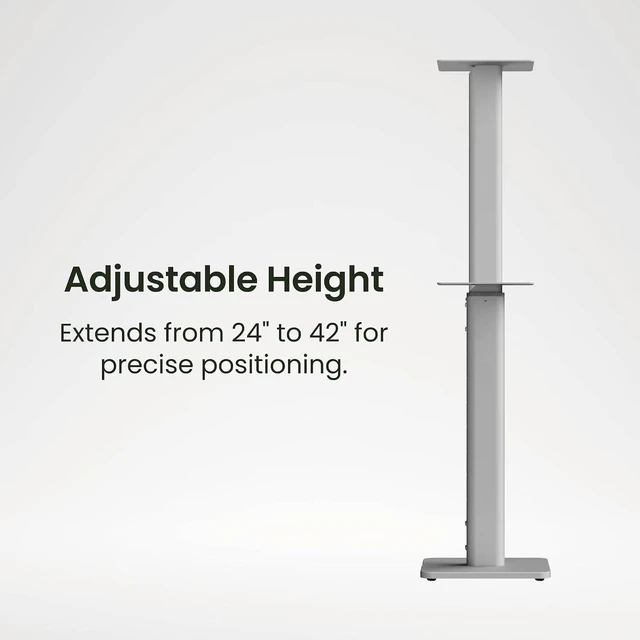 Alt view image 7 of 7 - Kanto SPHW Height Adjustable Floor Stands for Bookshelf Speakers (2024)
