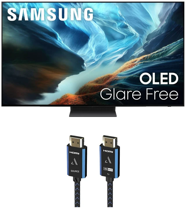 Main image of Samsung QN77S90HA 77" OLED TV with Austere 5S-4KHD2-2-5M HDMI Cable (2026)